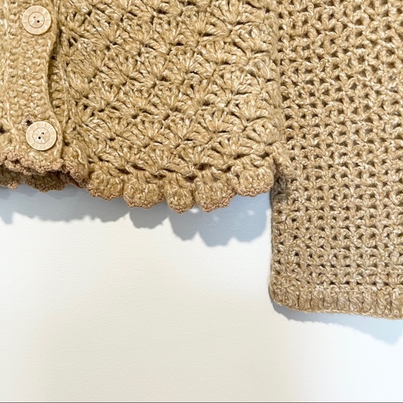 RARE Moth Anthro Spiced Eggnog Cardigan Sweater - Picture 5 of 8